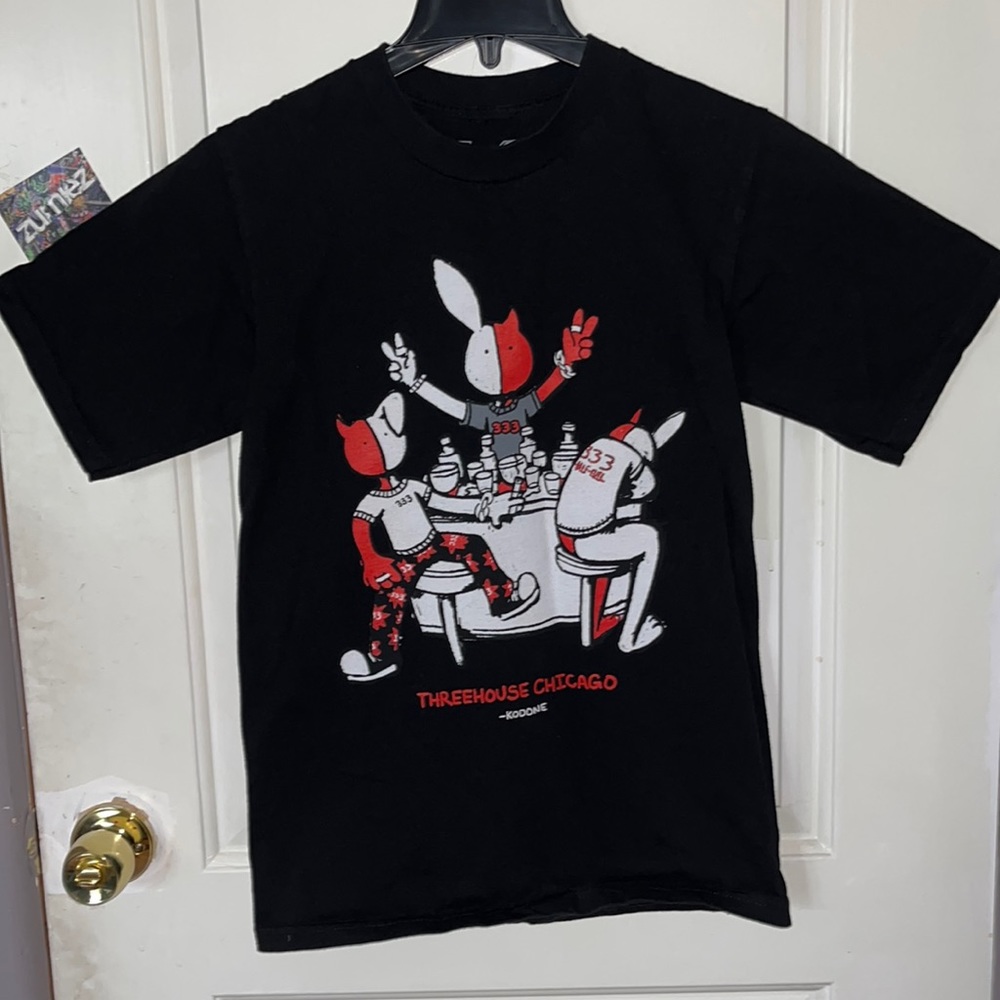 Black shirt with a sick design